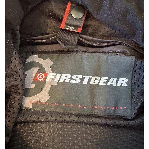 First Gear Padded Riding Jacket Size 2XL Men’s Black - Picture 3 of 9